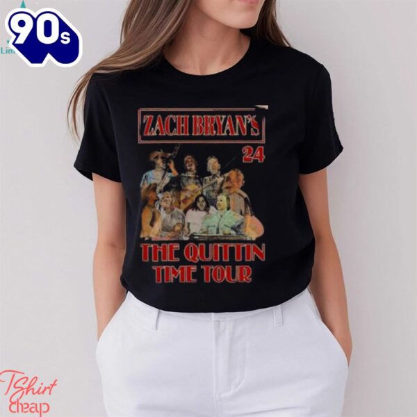 Zach Bryan Tour 2024 With Special Guests Merch, Zach Bryan The Quittin Time Tour 2024 Shirt