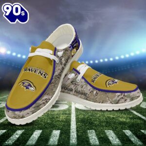 Baltimore Ravens-NFL Camo Personalized Canvas…