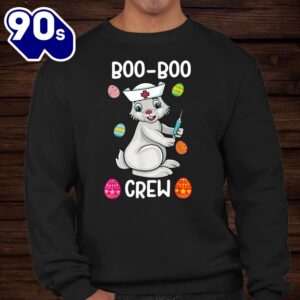 Boo Boo Crew Nurse Easter Day Bunny For Nursing Shirt 3