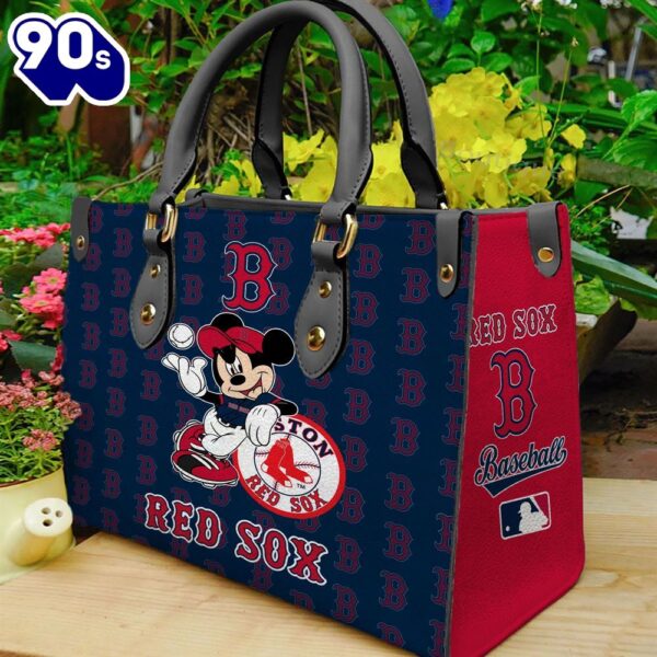 Boston Red Sox Mickey Women Leather Hand Bag