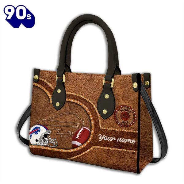 Buffalo Bills-Custom Name NFL Leather Bag