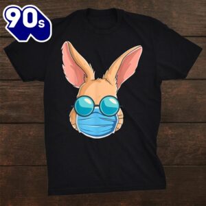 Bunny In A Mask Easter Day Eggs Hunt Gift Woshirt 1