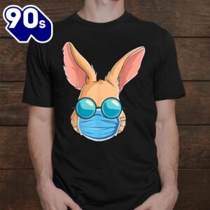 Bunny In A Mask Easter Day Eggs Hunt Gift Woshirt 2