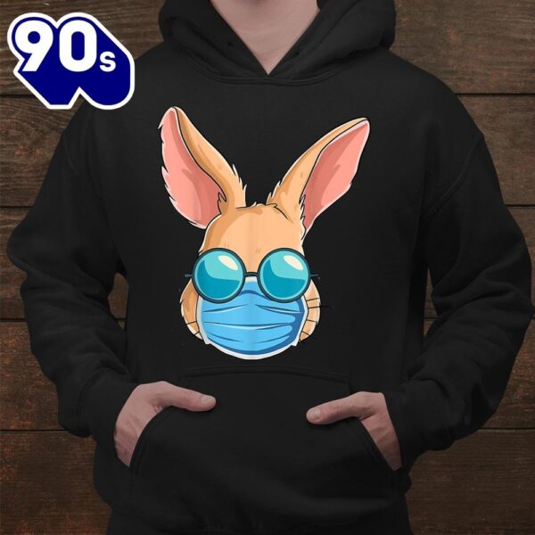 Bunny In A Mask Easter Day Eggs Hunt Gift Woshirt