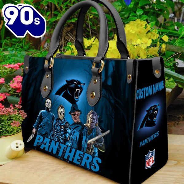 Carolina Panthers NFL Halloween Women Leather Hand Bag