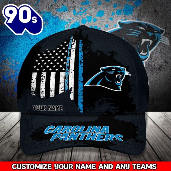 Carolina Panthers Your Name Custom Baseball Cap Perfect Gift For Fans
