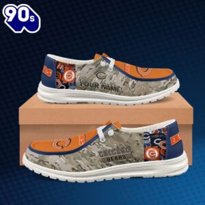 Chicago Bears-NFL Camo Personalized Canvas…