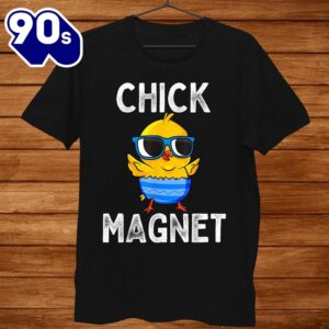 Chick Magnet Funny Easter Cute Baby Chicken Lover Kids Shirt
