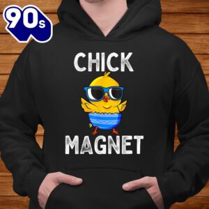 Chick Magnet Funny Easter Cute Baby Chicken Lover Kids Shirt 4