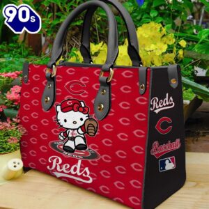 Cincinnati Reds Kitty Women Leather Bag