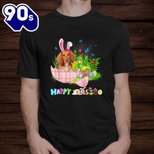 Dachshund Happy Easter Bunny Eggs Lover Shirt 1