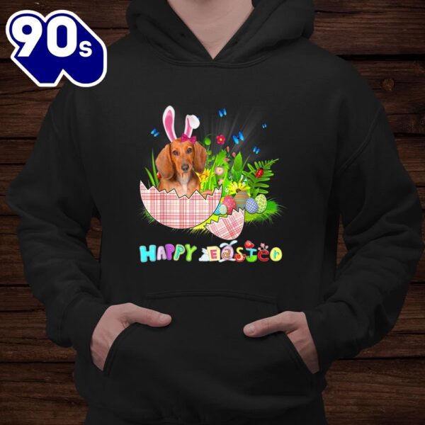 Dachshund Happy Easter Bunny Eggs Lover Shirt