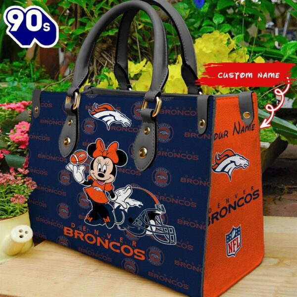Denver Broncos Minnie Women Leather Hand Bag