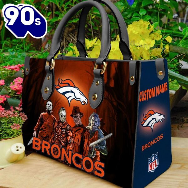 Denver Broncos NFL Halloween Women Leather Hand Bag