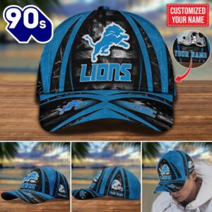 Detroit Lions Customized Cap Hot Trending. Gift For Fan H54386