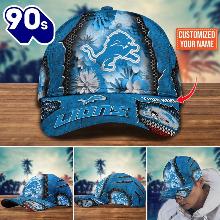 Nfl detroit lions cap custom your name musicdope90s