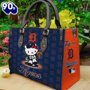Detroit Tigers Kitty Women Leather Bag
