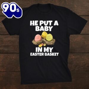 Easter Pregnancy Announcemenshirt Pregnant Mama…