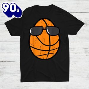 Egg Basketball Sunglasses Easter Day Sports Shirt 1