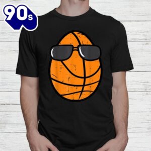 Egg Basketball Sunglasses Easter Day Sports Shirt 2