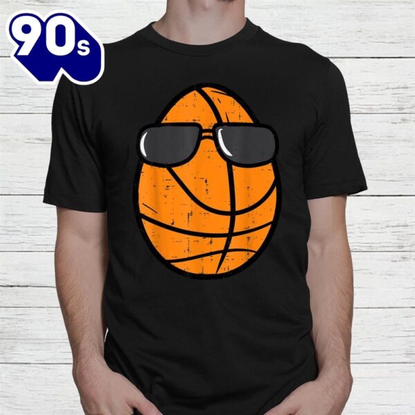 Egg Basketball Sunglasses Easter Day Sports Shirt