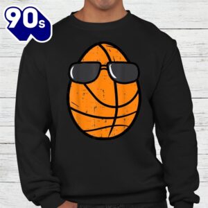 Egg Basketball Sunglasses Easter Day Sports Shirt 3