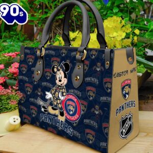 Florida Panthers NHL Minnie Women Leather Hand Bag