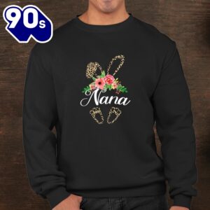 Flower Nana Leopard Bunny Shirt 3