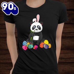 Funny Easter Bunny Panda Lover With Easter Eggs Shirt 2