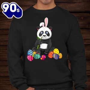 Funny Easter Bunny Panda Lover With Easter Eggs Shirt 3