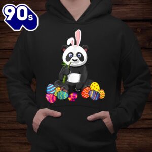 Funny Easter Bunny Panda Lover With Easter Eggs Shirt 4