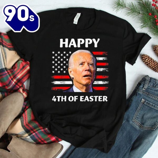 Funny Joe Biden Happy 4th Of July Confused Easter Day Shirt