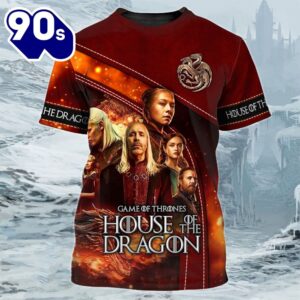 Game Of Thrones, House Of The Dragon 3d All Over Print 3d Zipper Hoodie