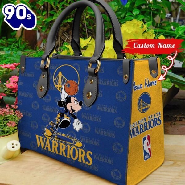 Golden State Warriors NBA Mickey Women Leather Hand Bag