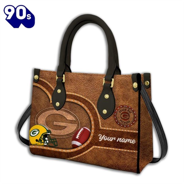 Green Bay Packers-Custom Name NFL Leather Bag