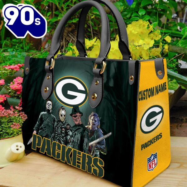 Green Bay Packers NFL Halloween Women Leather Hand Bag