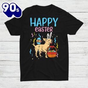 Happy Easter Chihuahua Bunny Cute Chiwawa Dog Shirt 1