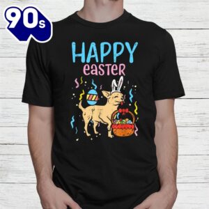 Happy Easter Chihuahua Bunny Cute Chiwawa Dog Shirt 2