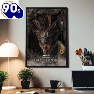 House Of The Dragon Season 2 Fire Will Reign Hbo Original Game Of Thrones Decor Poster Canvas