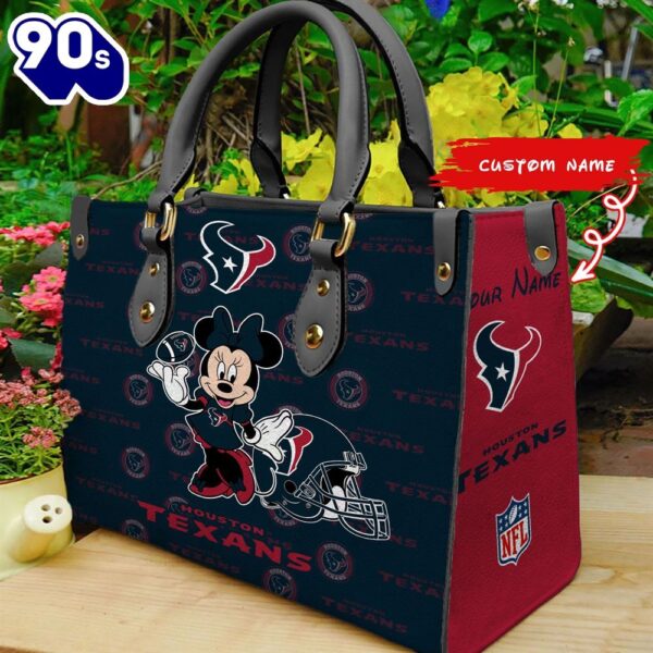 Houston Texans Minnie Women Leather Hand Bag