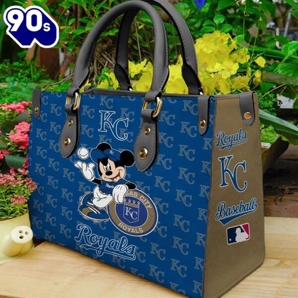 Kansas City Royals Mickey Women Leather Hand Bag