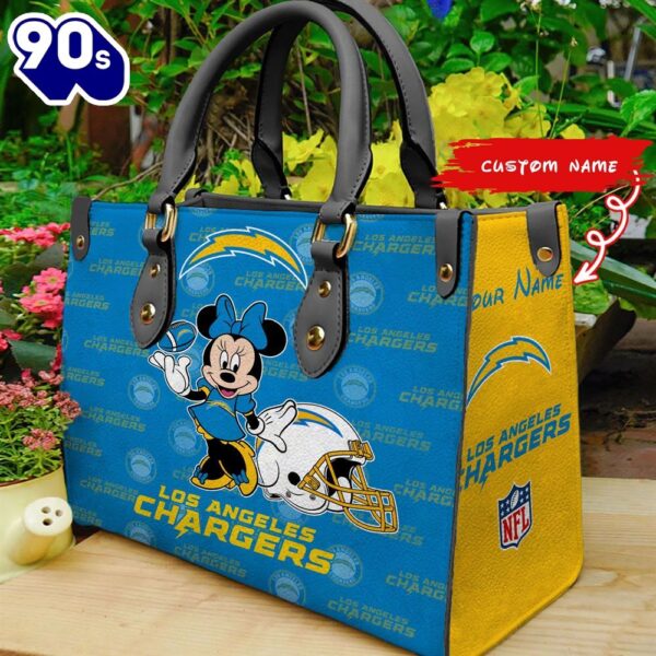 Los Angeles Chargers Minnie Women Leather Hand Bag