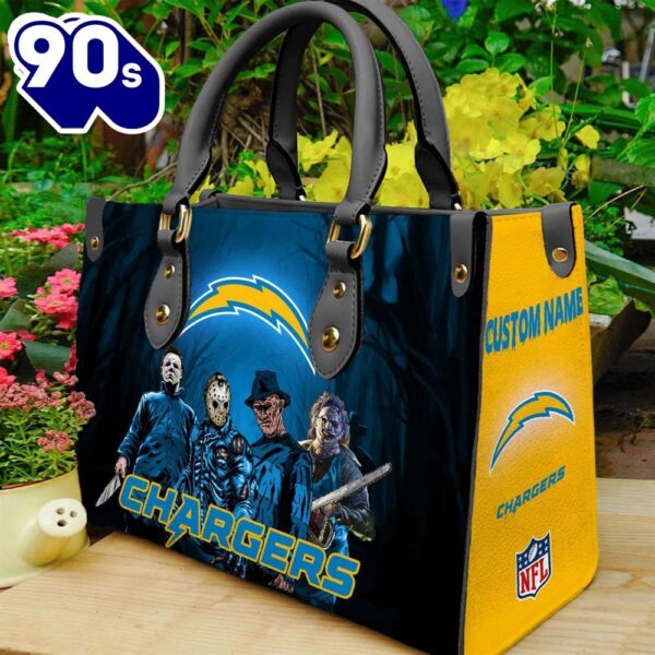 Los Angeles Chargers NFL Halloween Women Leather Hand Bag