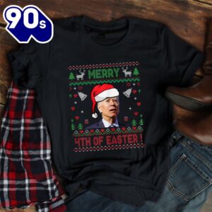 Merry 4th Of Easter Funny Xmas Joe Biden Christmas Shirt 2