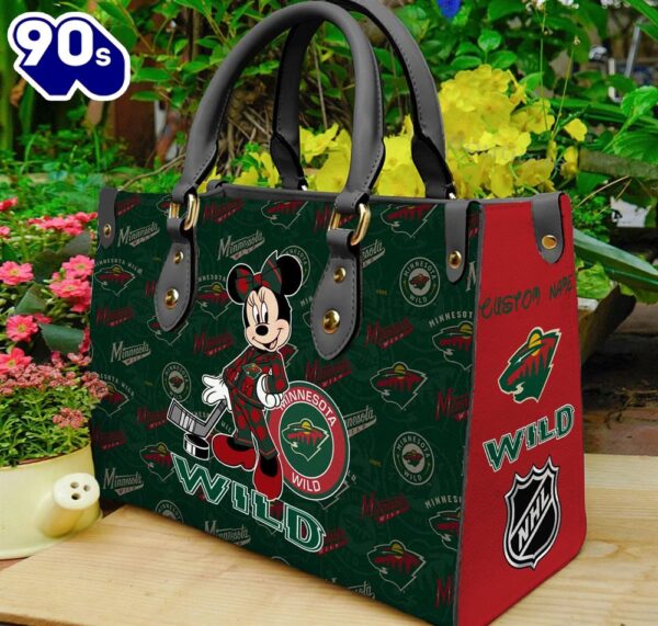 Minnesota Wild NHL Minnie Women Leather Hand Bag