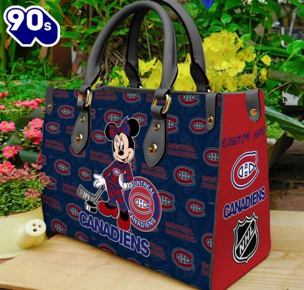 Montreal Canadiens NHL Minnie Women Leather Hand Bag