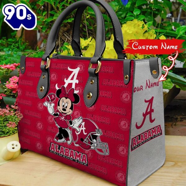 NCAA Alabama Crimson Tide Minnie Women Leather Hand Bag