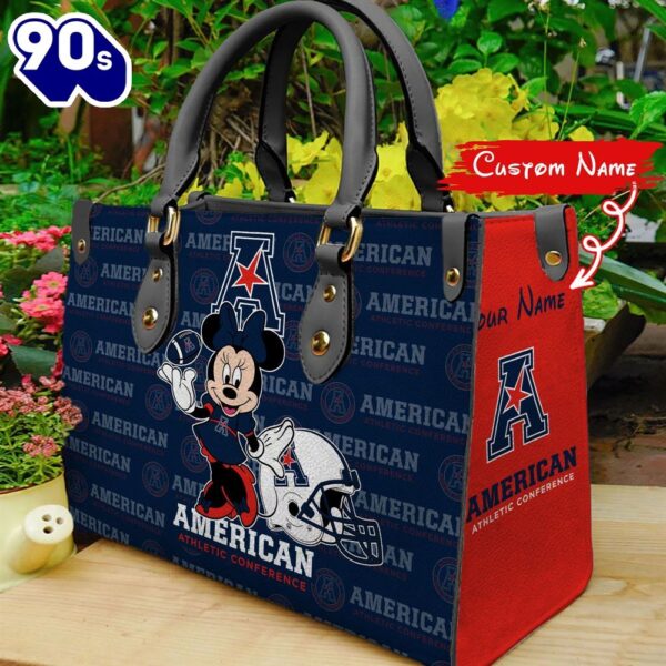 NCAA American Athletic Conference Minnie Women Leather Hand Bag
