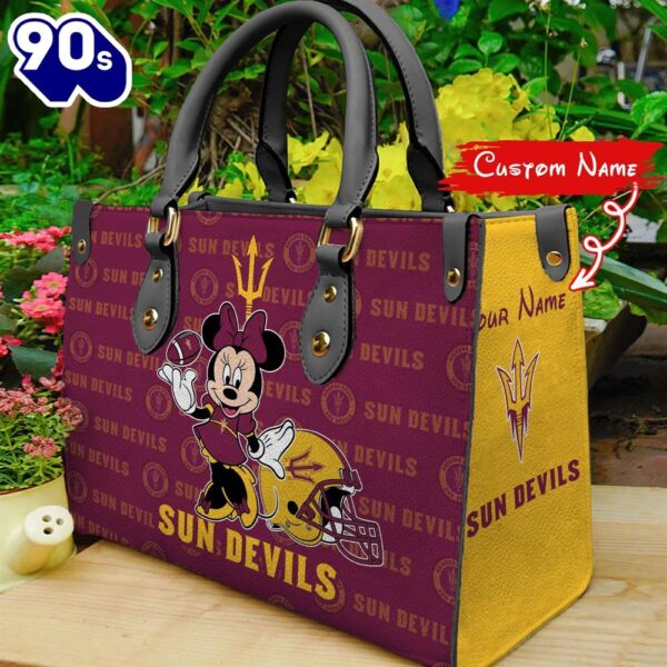 NCAA Arizona State Sun Devils Minnie Women Leather Hand Bag