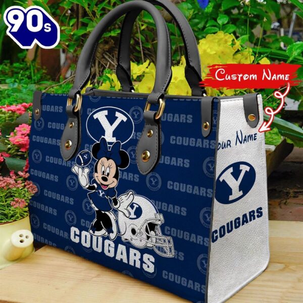 NCAA BYU Cougars Minnie Women Leather Hand Bag